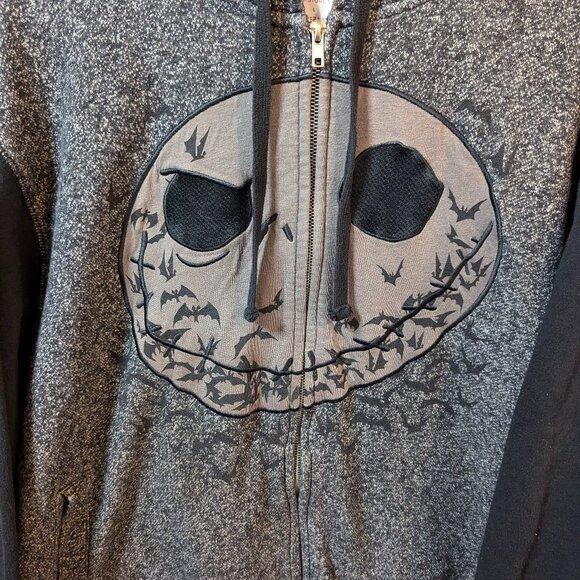 The Disney Store Jack Skellington Nightmare Before Christmas Hoodie sz Large - Picture 2 of 4